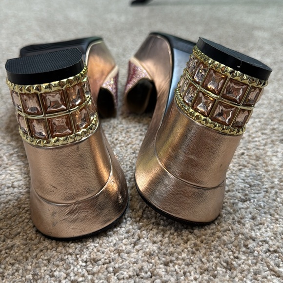 Giuseppe Zanotti | Rhinestone Musical Music Note Clog Heel Pumps Size EU 39 - Picture 8 of 12